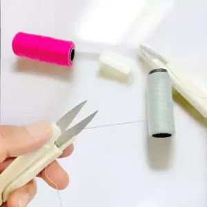 안전캡 실밥 쪽가위 재봉실 자수실 재봉가위 (WFK99OC)