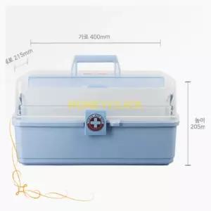 대용량 약 정리 한 번에 국내산 특대형 구급함 3단 계단식 튼튼한 구급상자 내용물없음