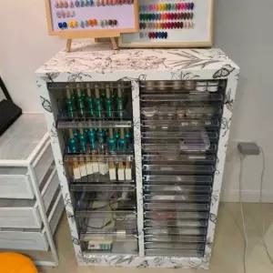 네일진열장 서랍장 화장품 선반 매니큐어 정리함 대형 20칸