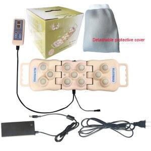 전기 옥 게르마늄 스톤 가열 마사지 볼, 음이온 접이식 천연 토르말린, FIR 히트 매트, 등 목 베개