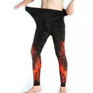 겨울 한파 발열 스판 융털 남성 내의 바지 레깅스 (WFK90H6)