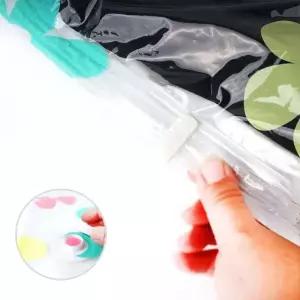 꽃무늬 진공 압축 팩 대형 보관용 비닐 자취 정리 지퍼백 (WFK9RWI)