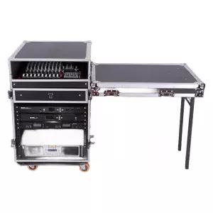 음향 캐비닛 콘솔 박스 장비 이동 디제이 휠 믹서 10U