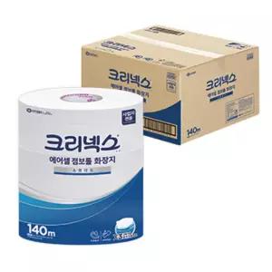 크리넥스 에어셀 집들이 사무실 가정 1겹 점보롤 화장지 스탠다드 140m 4개 3개입