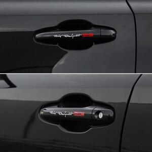 루보식 4Pcs 자동차 핸들 스티커 WRC 랠리 레이싱 스트라이프 데칼 비닐 JDM 도어 튜닝 외관 액세서리 장식