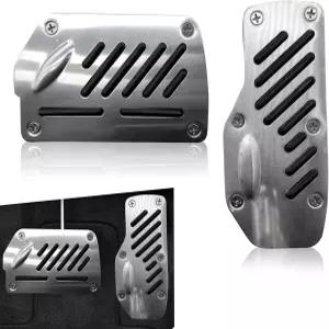 Arwrilt 2 PCS 자동차 풋 페달 패드 브레이크 및 가속 커버 세트 미끄럼 방지 수정 액세서리 대부분의