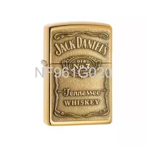  지포 잭다니엘 브라스 엠블럼 정품 오일라이터 미국수입 한정판 일본미발매
