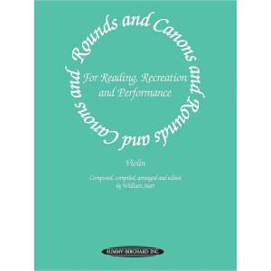 읽기 레크리에이션 및 연주를 위한 라운드와 캐논 바이올린 앙상블 또는 비올라 및/또는 첼로와 함께