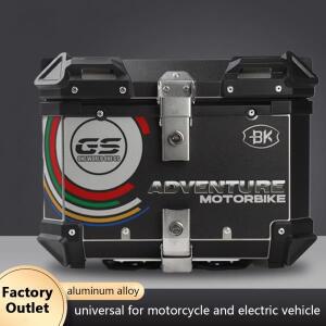 오토바이 알루미늄 탑박스 유니버셜 모토 케이스 리어 수하물 보관 트렁크 65L 55L