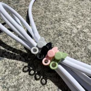 실리콘 케이블타이 충전케이블정리 전선 정리 스트랩 고리형타이 다용도