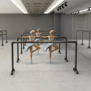 필라테스 홈 발레바 스트레칭 연습 댄스 스튜디오 홈트레이닝 1인용