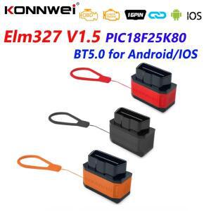 KONNWEI 블루투스 5.0 스캐너 안드로이드 IOS ELM 327 V1 5 OBD 2 자동차 진단 도구 KW906 ELM327 V1.5 PIC