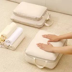 여행용 의류 파우치 다용도 휴대용 캐리어 여행용 압축 파우치 수납 캠핑용 수납용 정리함 트렁크 커버