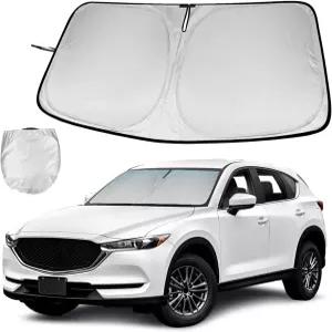 마쓰다 CX-5 (2018-2021) 폴더블 전면 유리창 선쉐이드 수납 가방 단열 인테리어 선바이저 SUV 보호 블록