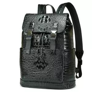 리얼가죽 사용 남성용 악어백팩 고급 악억가방 캐주얼 비즈니스 데일리 명품