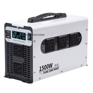 3000W 차량용 파워 인버터 12V에서 220V로 1500W 3000와트 듀얼 USB 포트와 5개 소켓 단일 출력