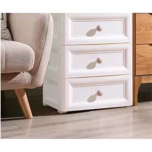 의류 옷정리 이동식 플라스틱 3단 조립서랍장 기저귀 틈새수납 거실 자취방