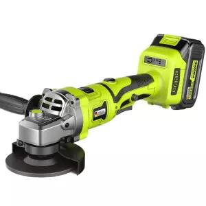 무선 앵글 그라인더 전동 충전 핸드 공구 배터리 2개 연삭기 금속 절단기 연마기 호환