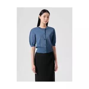 [국내매장정품] 에잇세컨즈 8SECONDS 반소매 퍼프 가디건 카디건 블루 (35455AMQ5P) 35455AMQ5P 176752