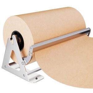 [미국배송] DIY 크루 18인치 종이 롤 디스펜서 및 커터 - 튼튼한 벽걸이형 미끄럼 방지 테이블탑 크래프트 냉동고 정육점 최대 1000피트