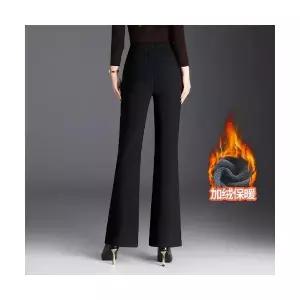 여자정장바지 팬츠 하이웨스트 슬림핏 가을 겨울 블레이저 바지 긴 기모 나팔 ible4