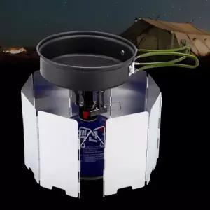 야외 취사 가스 스토브 바람막이 보호 커버 그릴 (WFK9FOH)