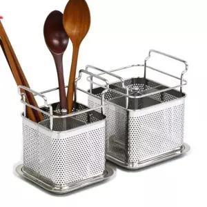 대흥 타공 스텐27종 다용도통 사각수저통-대 (WFK9OCI)