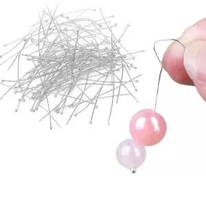 스텐레스 귀걸이 공예용 플랫 볼핀 실버 (WFK9TY3)