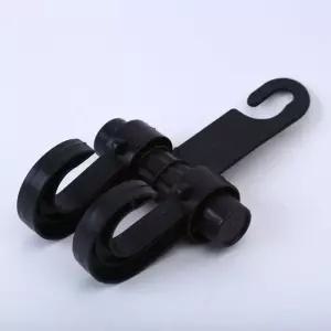 차량후크 차량용 헤드레스트 거치대 2구 행거 옷걸이 가방걸이 (WFK9GS1)