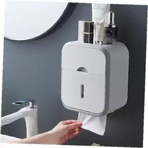 벽걸이 휴지케이스 무타공 티슈보관함 화장실 욕실 휴지걸이 서랍형 수납함