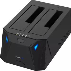 SABRENT USB 3.0에서 SATA I/II/III 듀얼 베이 외장 하드 드라이브 도킹 스테이션(2.5인치 또는 3.5인치