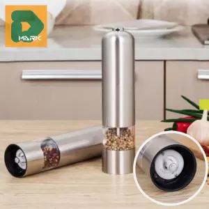 원터치 전동그라인더 스테인리스 후추 조미료 조절 분쇄기 깨갈이 자동 양념통 굵기 요리 주방 소금 소품