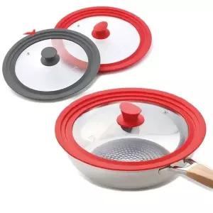 고품질 풍년 프라이팬 덮개 냄비 유리 PN실리콘 18-22cm 덮개 18-22cm (WFK9WAX)