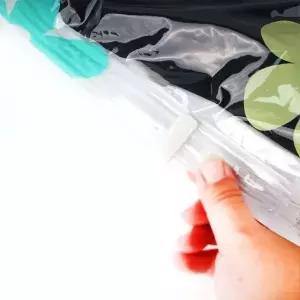 보관용 진공 압축 팩 중형 꽃무늬 이불 수납 비닐 (WFK9QQQ)