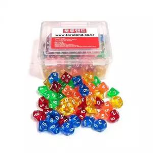 보드게임활용 대용량 다면체주사위 사용자 숫자놀이 10면체주사위 2cmX2cm