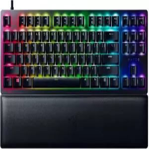 헌츠맨 V2 TKL 텐키리스 게이밍 키보드 사운드 감쇠기 8000Hz 폴링 속도가 지원되는 고속 선형 광학 스위치