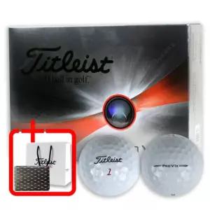 타이틀리스트 PRO V1 X 4피스 화이트 골프공 12알 선물포장+쇼핑백 G