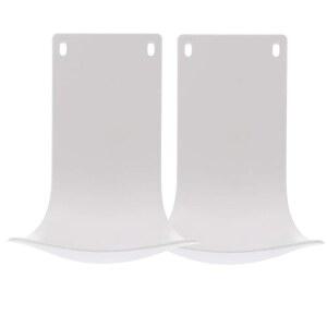 2PCS 벽걸이 비누 디스펜서 드립 트레이, 스탠드, 브래킷, 물 세제 컵 홀더, 낙하 및 분사 방지(흰색)