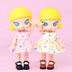 몽테조이 여러 색상 Obitsu 인형 메리 제인 신발 액세서리 Bjd 가죽 장난감 Ddf Body9 1/12 Gsc