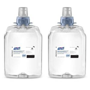 퓨렐 비누 BAK E2 항균 폼, 무향, FMX-20 수동 디스펜서용 2000mL 리필 (2팩) 5294-02 - GOJO, Inc. 제조.