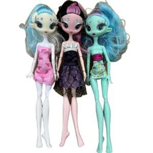 몽테조이  우나 인형 괴물 Draculaura/Wolf/Frankie Stein/블랙 스파이더 움직일 수 바디 소녀 장난감 귀여