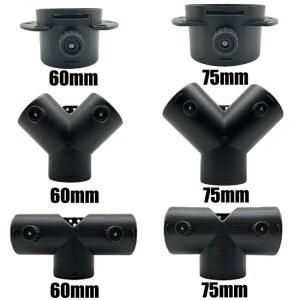 60mm 75mm 90mm 밸브 플랩 조정 가능한 자동차 공기 디젤 히터 벤트 덕트 Y T 분기 분배기 배기 파이프 배출구 조이너 커넥터