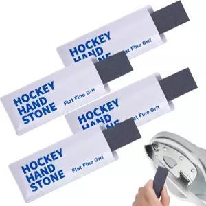 슈파쿨 2Pcs/4Pcs 스케이트 샤프닝 스톤 PU 커버가 있는 하키 핸드 샤프닝을 위한 플랫 파인 그릿 호닝