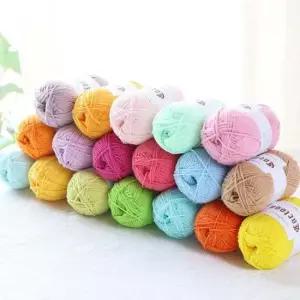 소품실 키밍 뜨개실 인형실 면혼방사 털실 코바늘