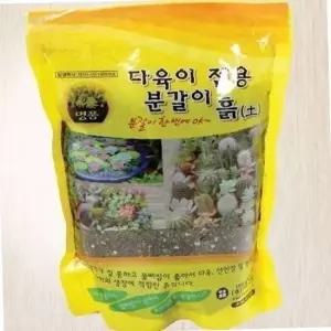 정한 다육이 전용 분갈이 흙 (선인장 사용가능) 5.5L