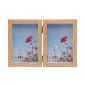감성공간 우드프레임 2단 접이식 액자 4X6 포토액자 생활용품 가정용품 생필품