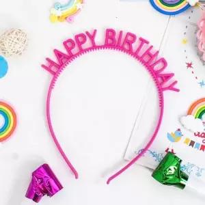 PVC생일머리띠푸치샤 벌스데이 데코 파티 헤어밴드