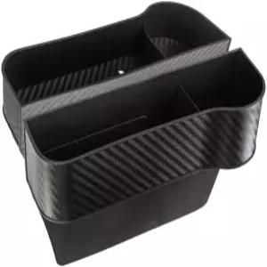 카시트 갭 필러 2팩 - 컵 홀더 휴대폰 슬롯 충전 케이블 개구부가 내장된 앞좌석 정리함 세트 Stalwart의