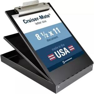 저장 공간이 있는 손더스 메탈 클립 블랙 듀얼 레이어 간호 폴리오 레터 사이즈 종이 정리함 셀프 잠금