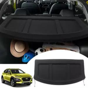 2018년형 2023 현대 코나 리트랙터블 트렁크 커버 액세서리용 차폐 그늘막 카고 러기지 틈새 없음(부하